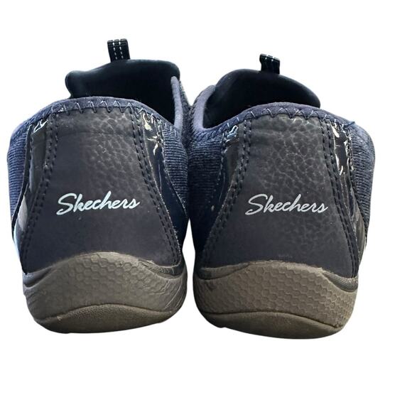 Skechers Relaxed Fit Breathe Easy Infi-Knity slip On Shoes Navy Blue Size 8 - Picture 5 of 9